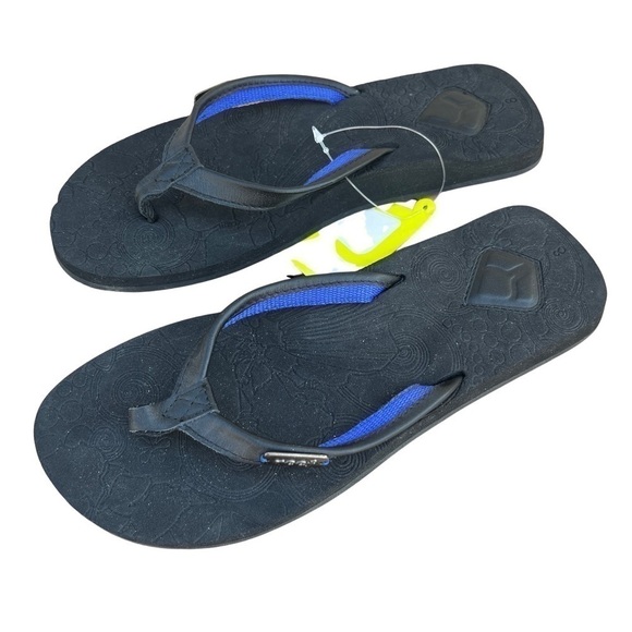 Reef D-Lish Leather Flip Flop Sandals - Picture 2 of 7